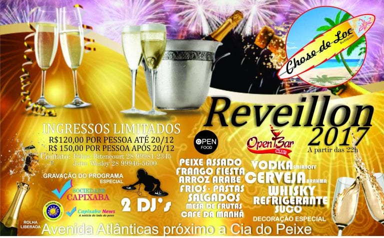 O Bar Chose de Loc prepara uma grande festa de Réveillon em Marataízes
