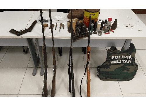Polícia Militar prende suspeito com armas de fogo em Domingos Martins
