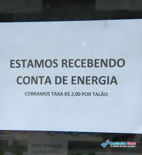 Na Grande Vitória comerciantes cobram taxa extra para receber pagamento de conta de energia