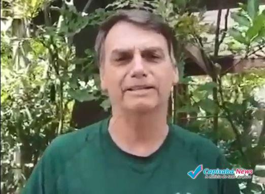 Bolsonaro agradece em vídeo, apoio dos capixabas em manifestação