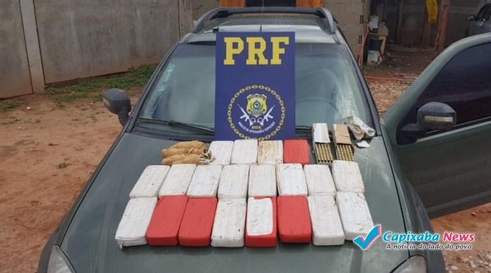 PRF apreende arma, munições e mais de 20 Kg de pasta base de cocaína em Ibatiba