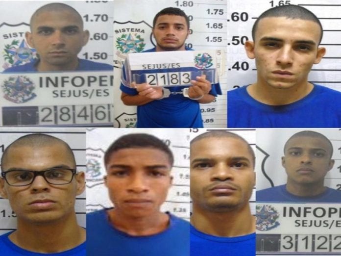 Sejus divulga fotos dos presos que fugiram do Centro de Detenção na Serra
