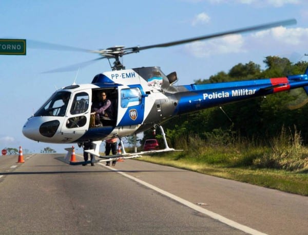 Foto Ilustrativa: Esse é o helicóptero que foi usado na operação de busca hoje.