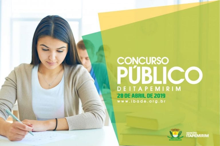 Concurso Público de Itapemirim/ES será no dia 28 de abril. VEJA os locais das provas