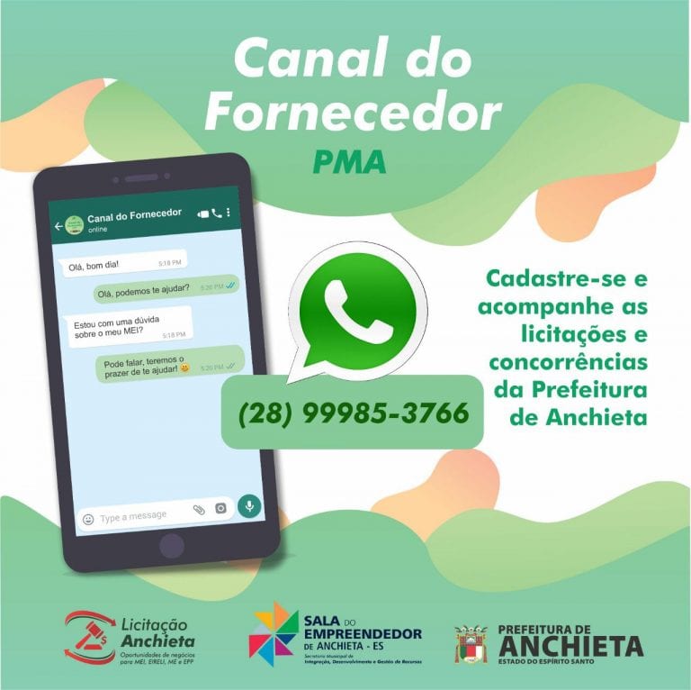 Prefeitura de Anchieta lança “Canal do Fornecedor” por telefone