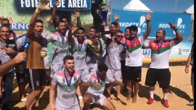 Penta Campeão: Seleção de Anchieta fatura mais um título do Campeonato Capixaba de Futebol de Areia