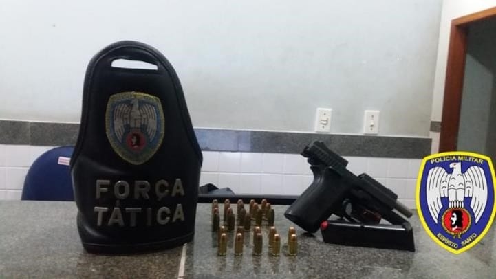 Polícia Militar apreende arma em Marataízes