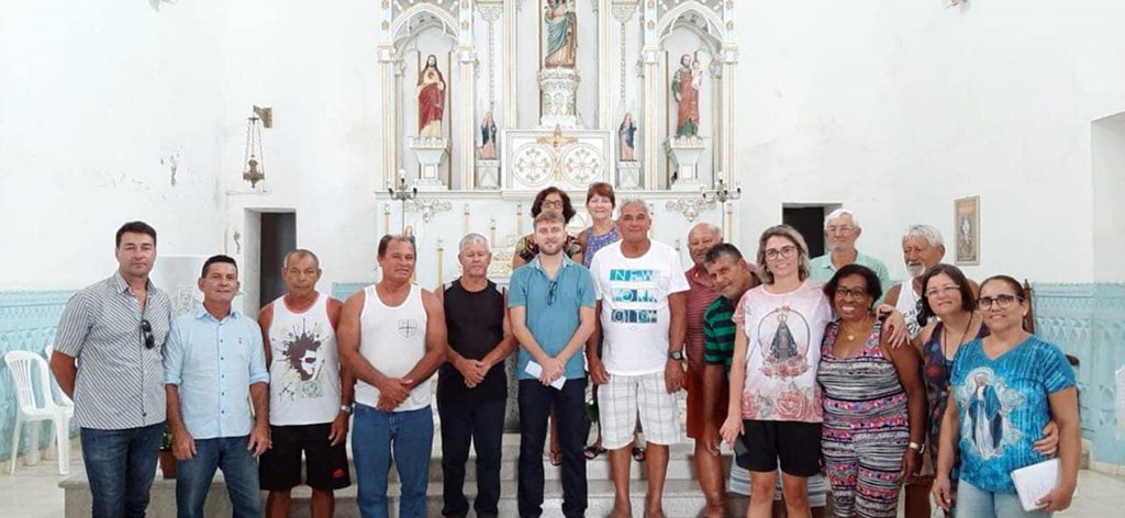 Festa de padroeira tem primeira missa com pescadores