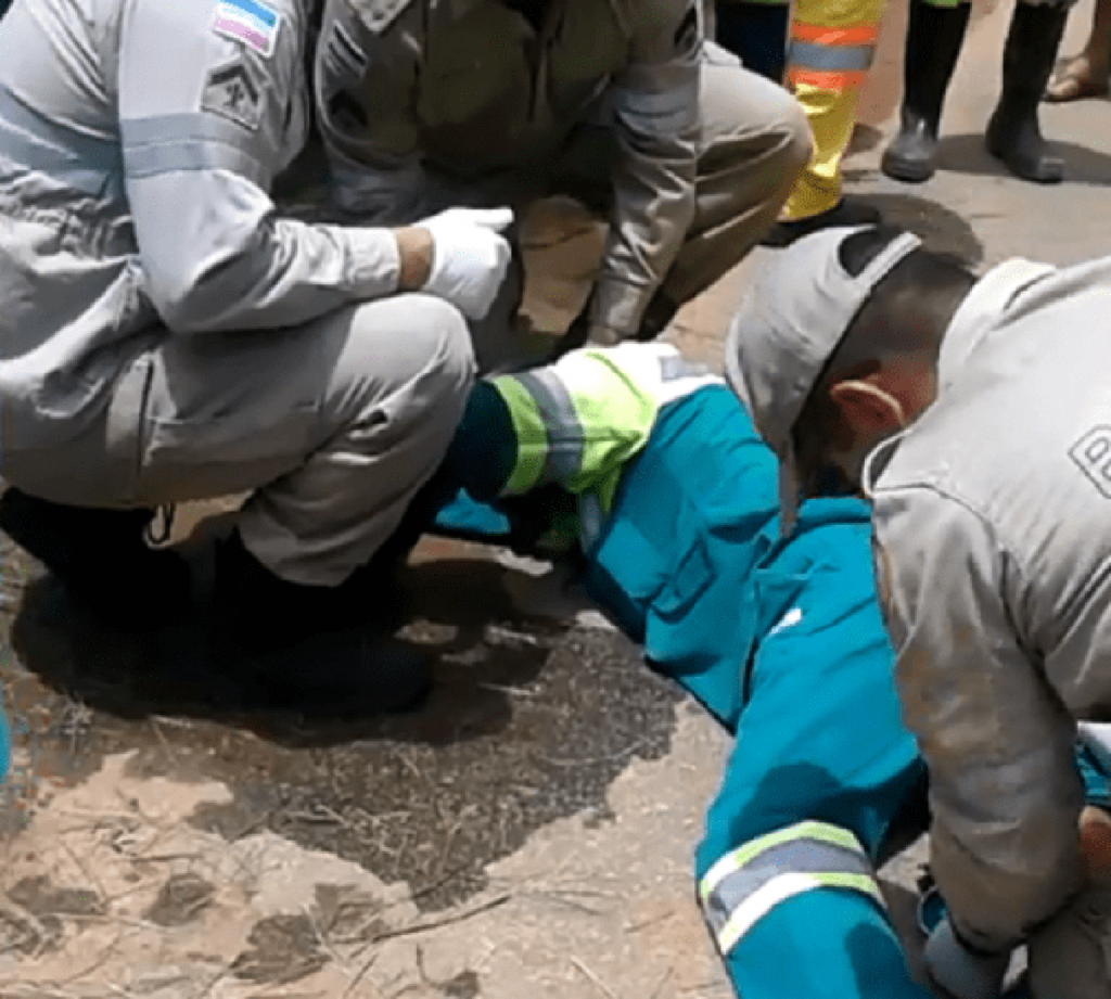 Trabalhador é atropelado durante limpeza de canteiro em Cachoeiro