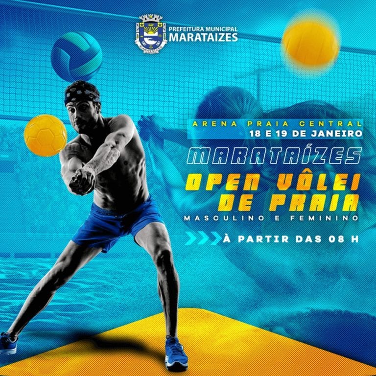 Final de semana acontece o “Marataízes Open 2020 Vôlei de Praia”