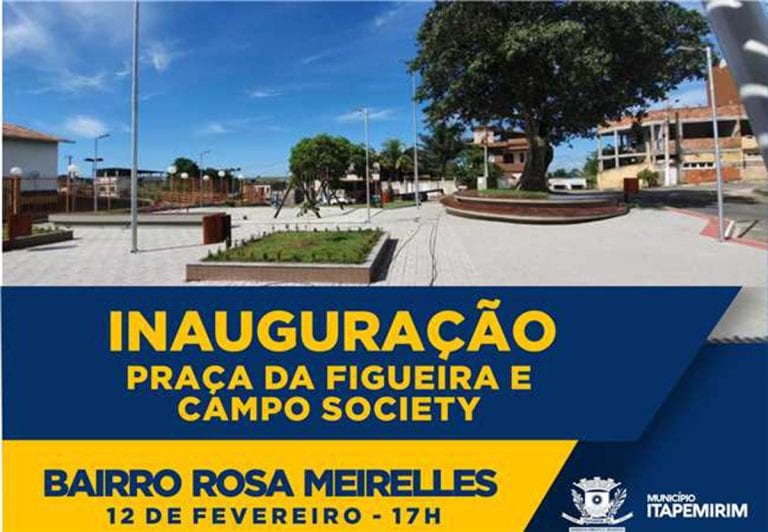 Município de Itapemirim entrega praça e campo de grama sintética no bairro Rosa Meirelles