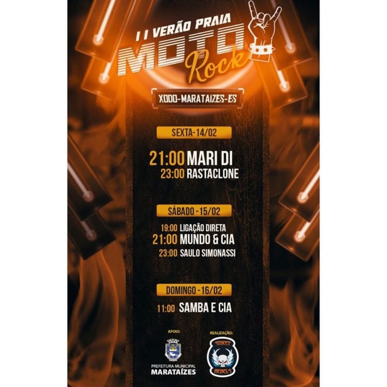 Confira: II Verão Praia Moto Rock 2020 já tem programação definida em Marataízes