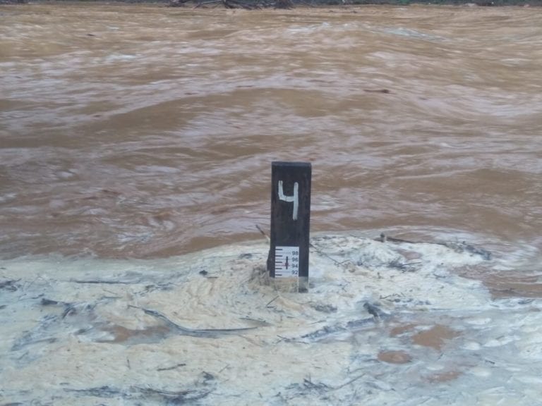 Rio baixa em Iconha, mas Defesa Civil mantém alerta de perigo