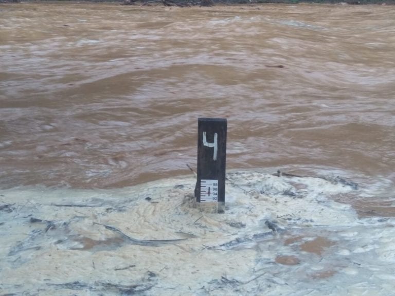 Rio baixa em Iconha, mas Defesa Civil mantém alerta de perigo