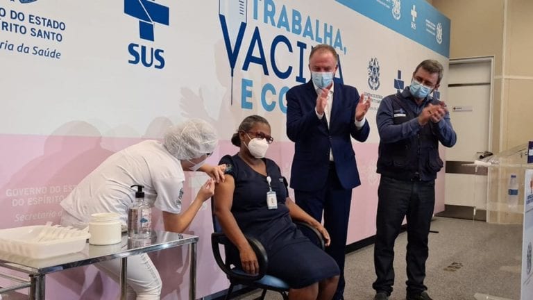 Governo inicia Campanha Nacional de Vacinação contra a Covid-19 no Espírito Santo