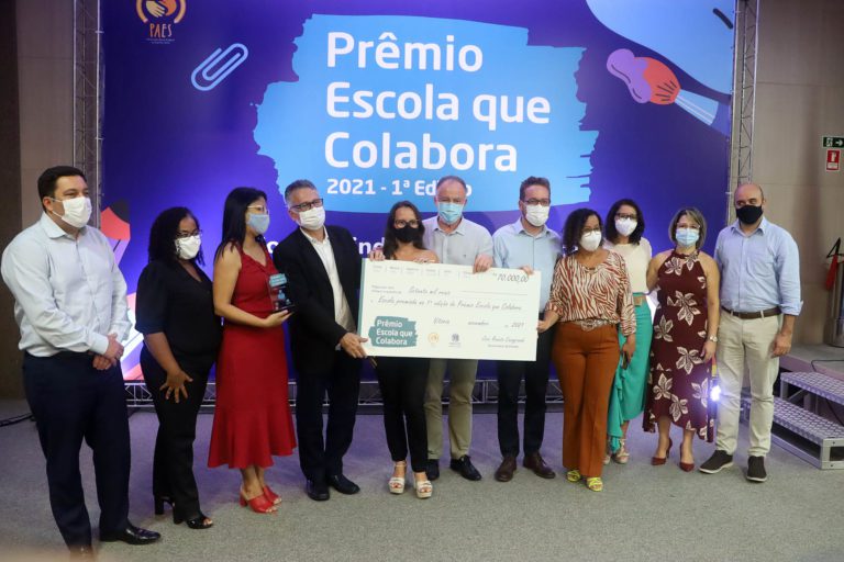 Prêmio Escola que Colabora é concedido a escolas públicas das redes Estadual e Municipais