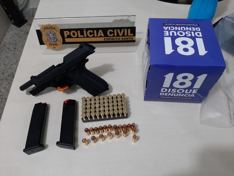 Polícia Civil realiza operação, prende quatro pessoas e apreende munições e armas em Linhares