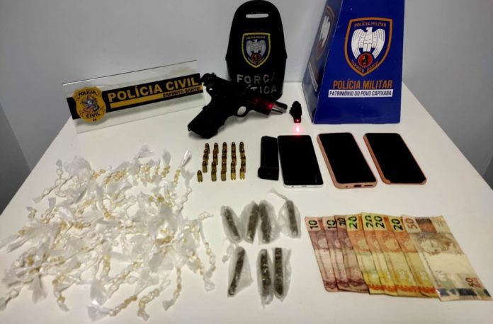 PCES E PMES realizam operação e apreendem adolescente, drogas e armas em Pinheiros
