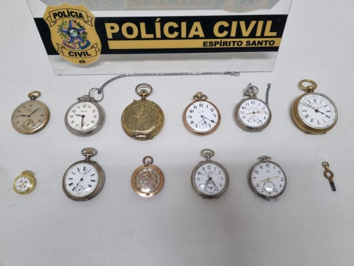 DSP recupera onze relógios de bolso avaliados em R$ 20 mil