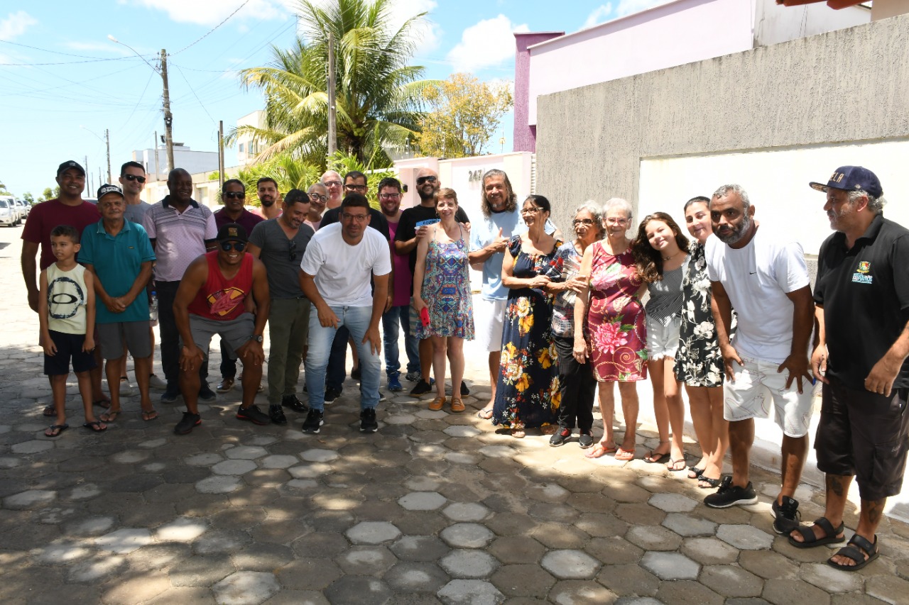 PREFEITURA DE SÃO MATEUS TÁ ON! INAUGURADO CALÇAMENTO NO BAIRRO PARQUE WASHINGTON