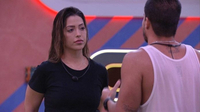 Lais discutindo com Arthur Aguiar