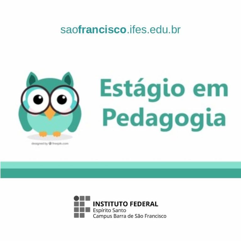 Ifes de Barra de São Francisco abre vaga de estágio para estudante de pedagogia