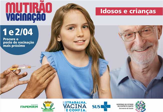 Mutirão de vacinação contra Covid-19 em dez unidades de saúde de Itapemirim