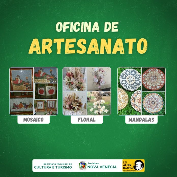 Prefeitura de Nova Venécia oferece oficina de artesanato