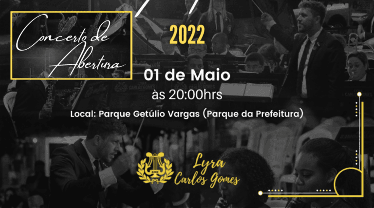 Concerto de Abertura – Lyra Carlos Gomes – Notícias de Alegre-ES
