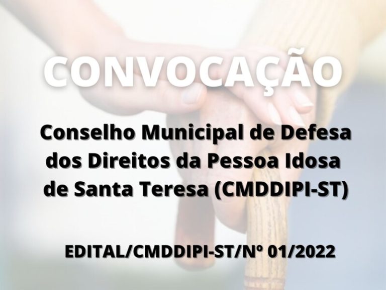 Convocação do Conselho Municipal de Defesa dos Direitos da Pessoa Idosa