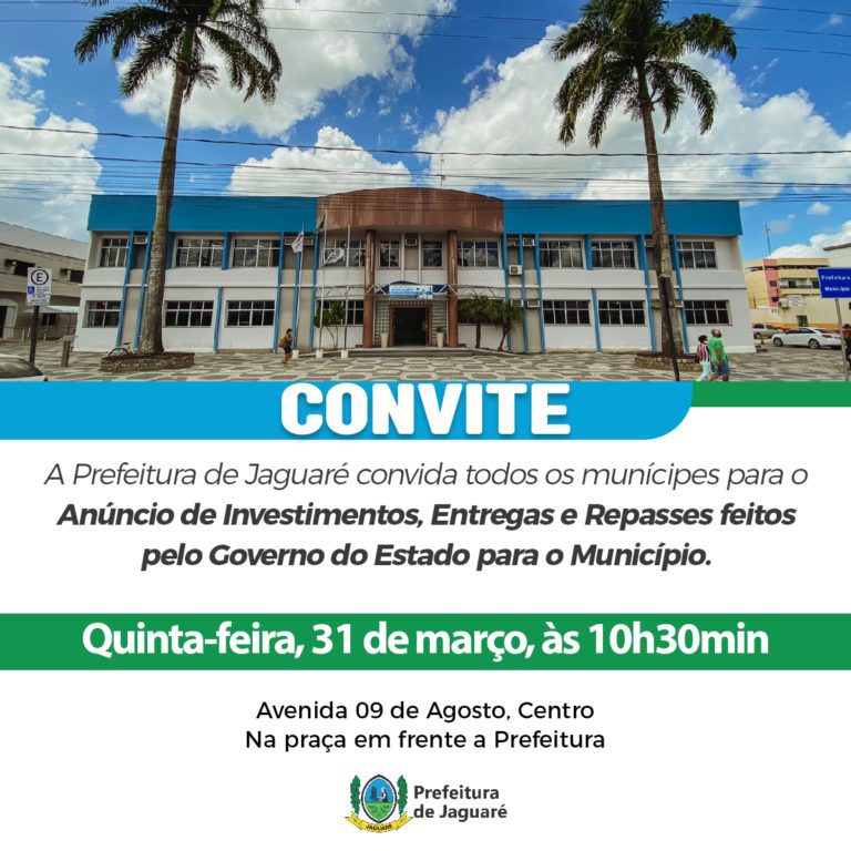 
			Governo do Estado confirma evento em Jaguaré na próxima quinta-feira         