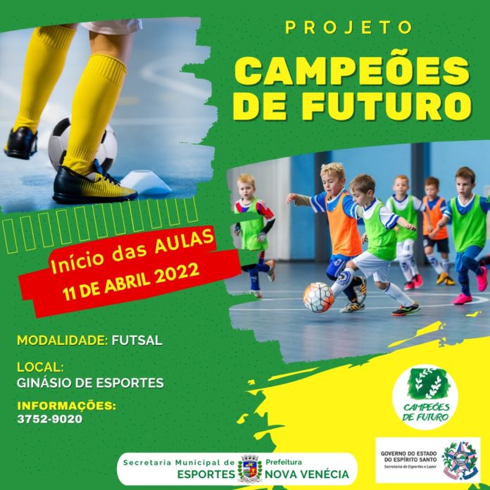Secretaria de Esporte retorna as atividades do Projeto Campeões de Futuro em abril