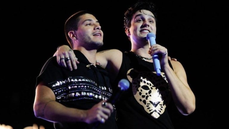 Arthur Aguiar e Luan Santana cantaram juntos em Campo Grande (MS)