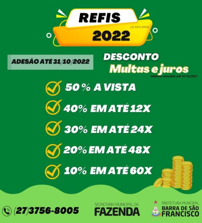 Contribuintes em débito com a Fazenda Municipal terão até 50% de desconto para pagamento até outubro