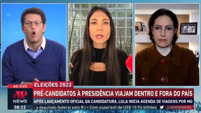 Ricardo Salles gritou com a jornalista Amanda Klein ao vivo na Jovem Pan