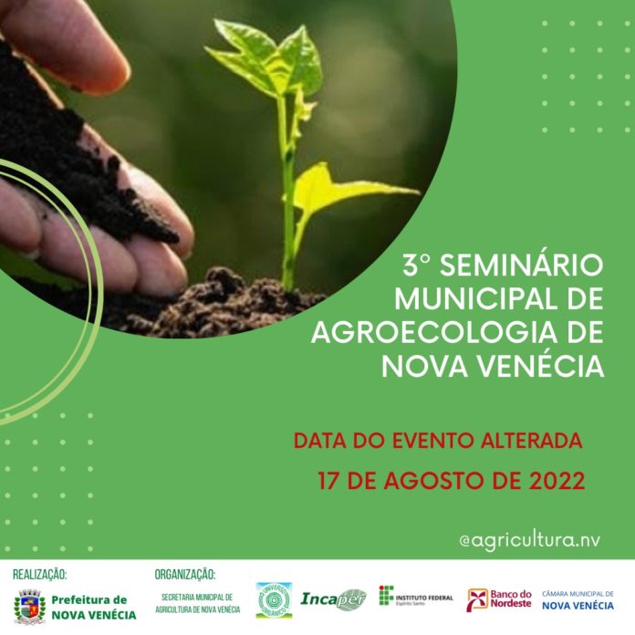 Seminário Municipal de Agroecologia é remarcado para agosto deste ano