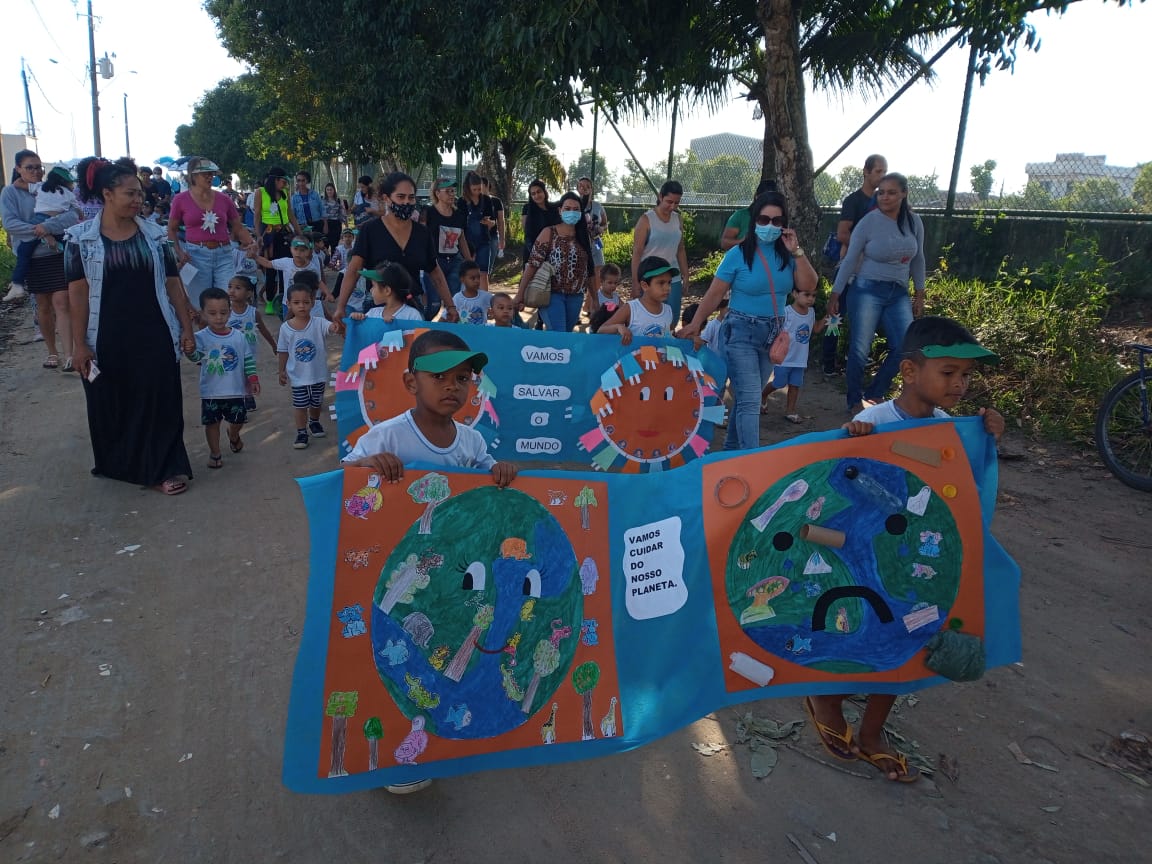 CAMINHADA ECOLÓGICA DO CEIM SANTO ANTÔNIO CONSCIENTIZA SOBRE O MEIO AMBIENTE