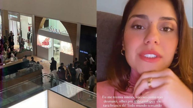 Atriz Jéssika Alves posta em storie relato sobre tiroteio em shopping