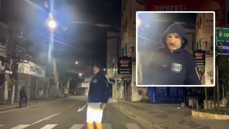 Veja vídeos: Justiceiro mascarado persegue suspeitos com espada ninja em Cachoeiro