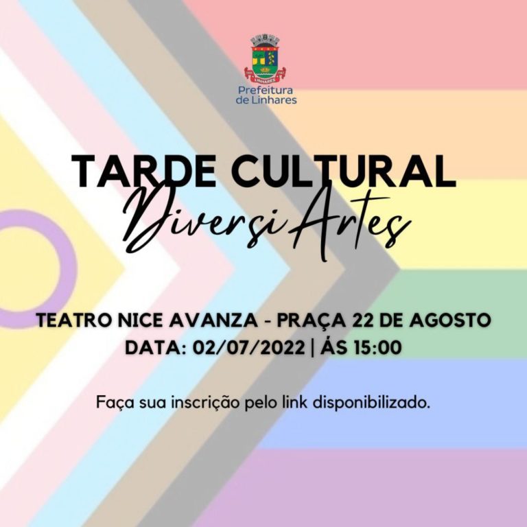 Comissão da Diversidade Sexual vai promover Tarde Cultural para artistas LGBTQIA+ em Linhares