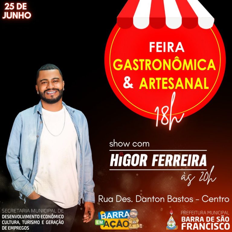 Festas juninas e feira gastronômica agitam Barra de São Francisco neste sábado, 25