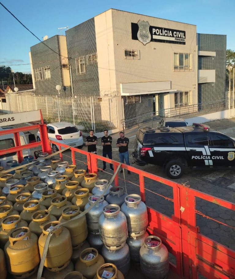 Mais de 150 botijas de gás armazenadas irregularmente são apreendidas por policiais civis de Pinheiros