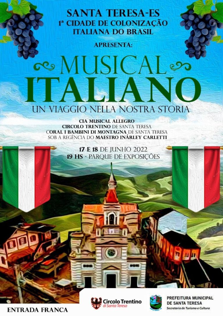Musical Italiano será grande atração da Festa do Imigrante em Santa Teresa