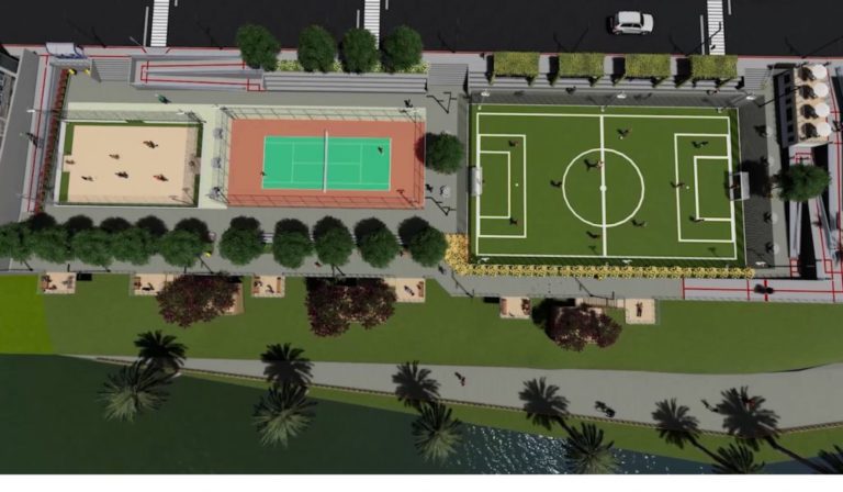 Prefeitura dá ordem de serviço para a retomada imediata das obras do complexo esportivo e cultural no bairro Palmital