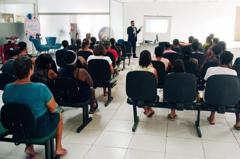 Secretaria Municipal de Assistência Social através do CRAS Braço do Rio promove palestra em alusão ao Junho Violeta.