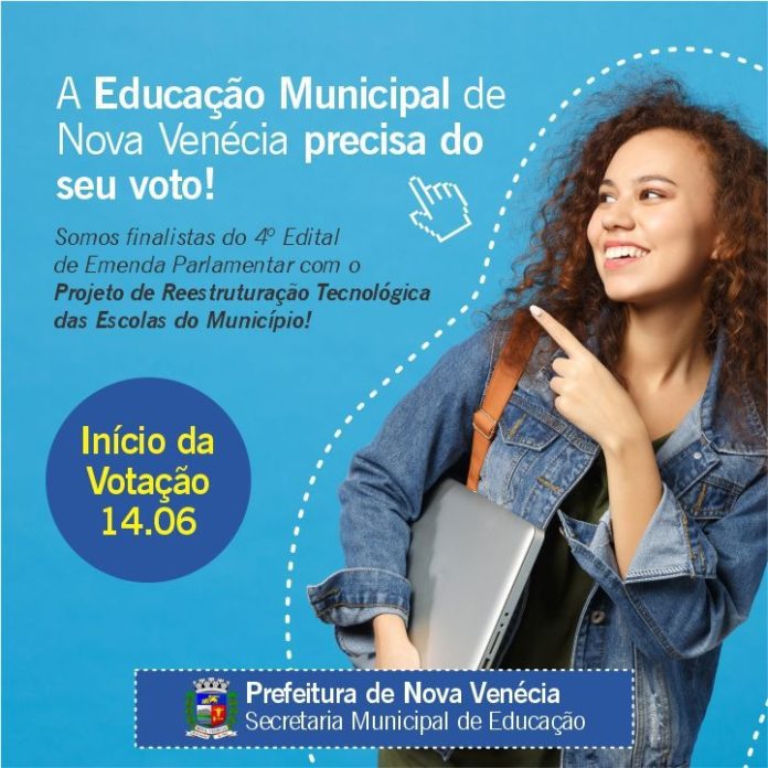 Voto popular decide captação de recursos tecnológicos para a educação do  município de Nova Venécia