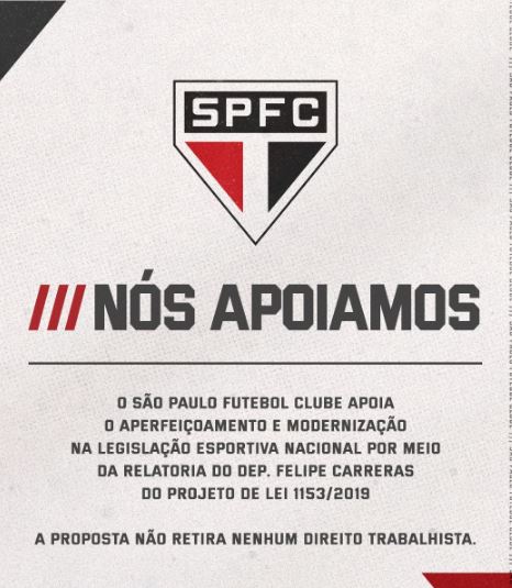 Corinthians, Palmeiras e São Paulo se manifestam a favor de mudanças na Lei Pelé