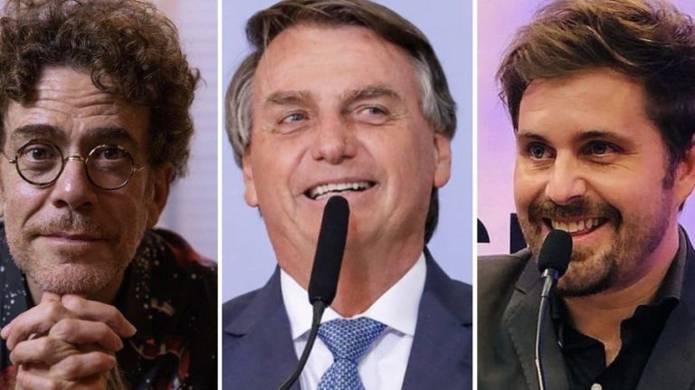 Nando Reis, Jair Bolsonaro e Thiago Gagliasso 