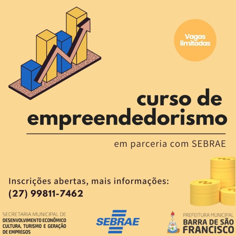 SEMDEGE e Sebrae/ES oferecem Curso  de Empreendedorismo