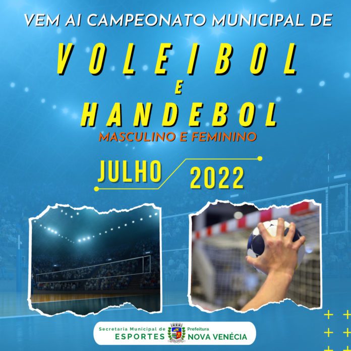 Secretaria de Esporte realizará competições de Handebol e Voleibol masculino e feminino no Município